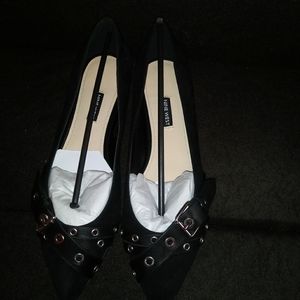 Nine west Black suede loafers